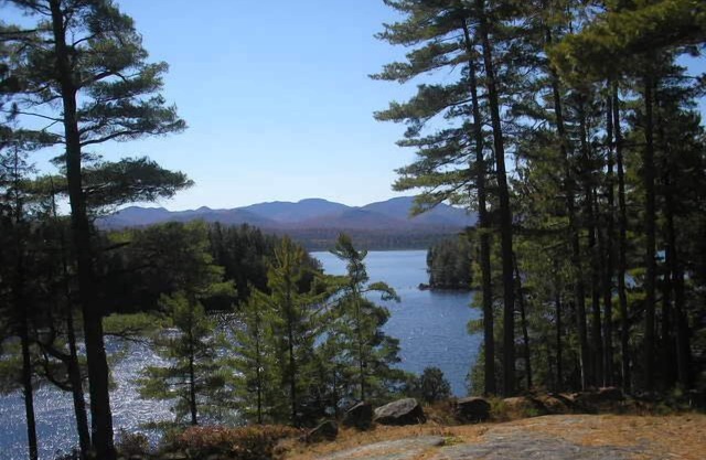 Secluded Waterfront Log Home with Amazing Mountain Views on Otter Slide