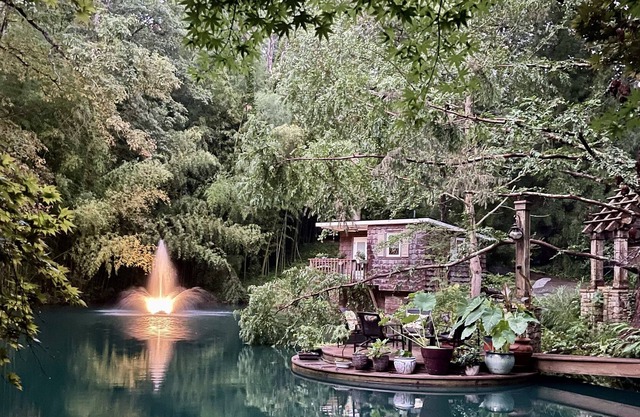 Serene Lakeside Bamboo Bungalow