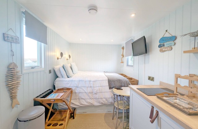 Shepherd's Hut on the Beach - Pagham - sleeps 2 guests in 1 bedroom