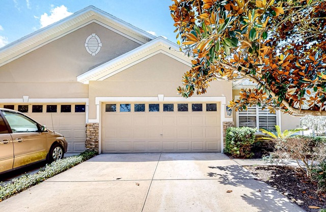 Single-story home with screened patio, grill, AC, & W/D - great location