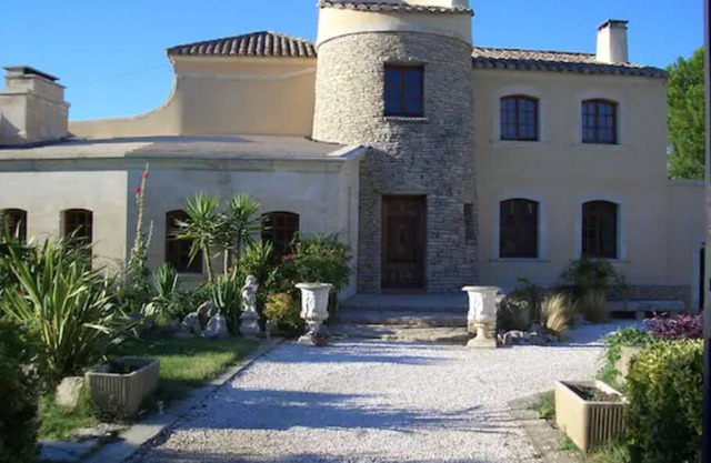 Small castle in camargue near the sea