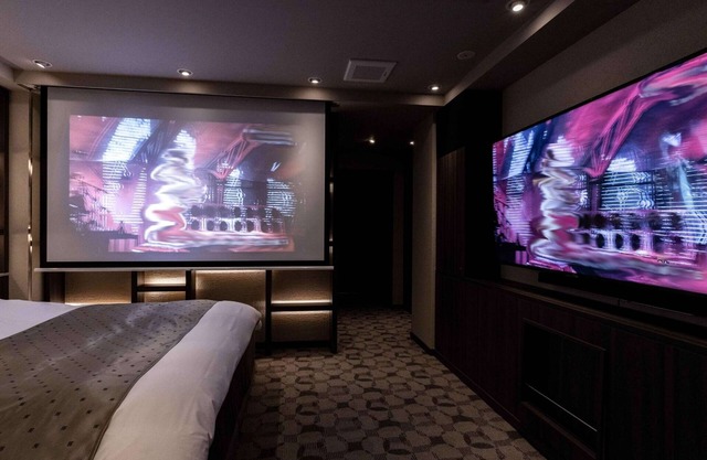 Smoking King double room with latest karaoke wi/Hiroshima Hiroshima