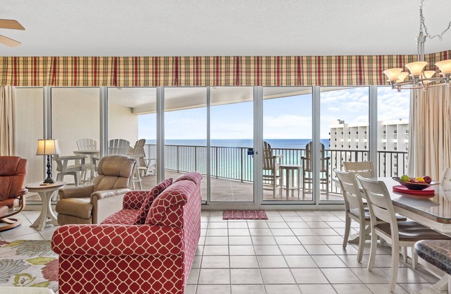 Spacious 2BR Beachfront Condo! Oversized Balcony, Tropical Pool, Tennis Court