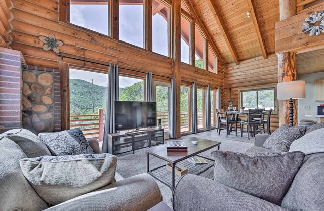 Spacious Hilltop Cabin w/Deck & Scenic Views!