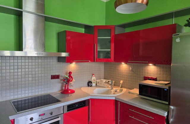 Spacious two-room apartment in Prague.