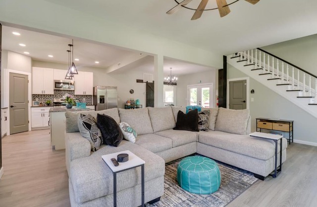 Spacious Yard, Games and Fire Pit Grove Home Rental