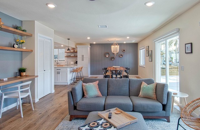 Spectacular ocean views await you from the large patio at this newly remodeled lower unit!