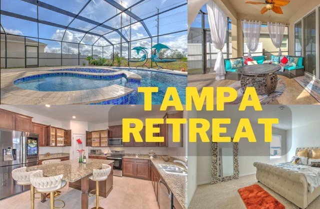 Spectacular Retreat 5BD l12PPL l Heart of Tampa FL