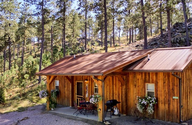 Spectacular setting, amenities, and centrally located to Mt. Rushmore and Custer State Park, and hiking. Wi-Fi. Excellent cell service (Verizon & ATT). Private campfire and fireplace. Off-season discounts. No extra fees.