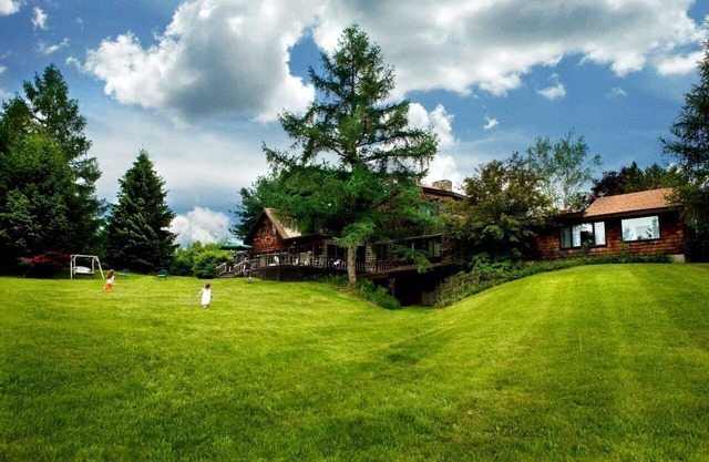 Sprawling, Rustic Country Estate with Spring-Fed Swim Pond & Tennis Ct