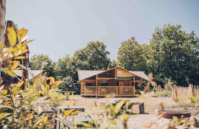 Stay in the adventurous Ranger Lodge: for 8 guests with a play net, luxury kitchen, and covered terrace overlooking the playground.
