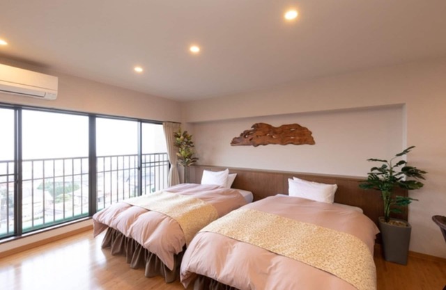 Stay without meals 4F Twin room with openair hot spring bath nonsmoking/Beppu Ōita