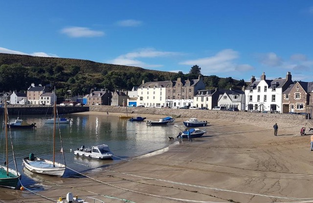 Stonehaven ground floor home with a spectacular harbour view.
