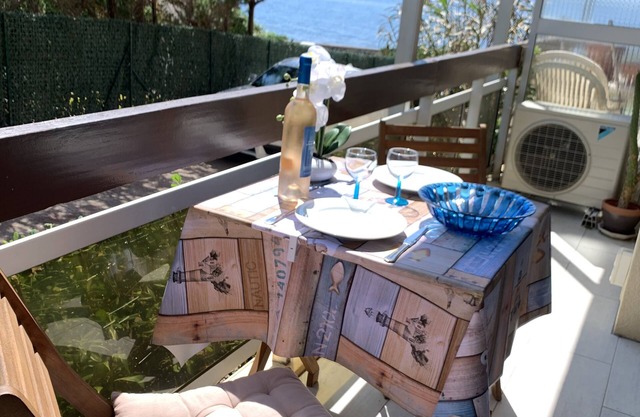 Studio 3 Front de Mer, Rénové, Parking Privé, Internet, Petits Animaux Acceptés