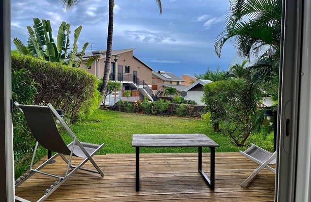 Studio 40 m2 Avec Jardin, 300m Lagon, Saline les Bains