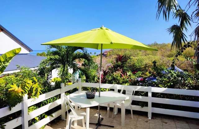 Studio agréable avec vue sur la mer à Marigot - 30 m² + Jardin.