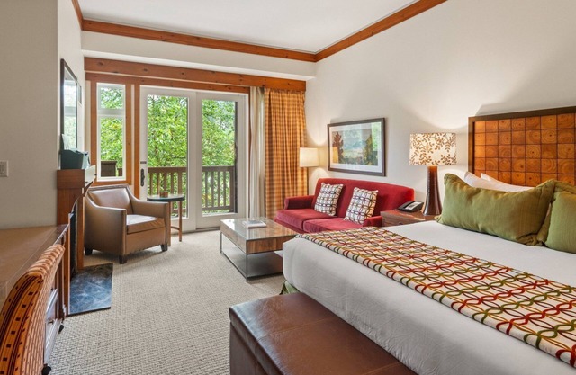 Studio At Lodge At Spruce Peak. Second floor great views of Spruce Peak and steps from the lifts.