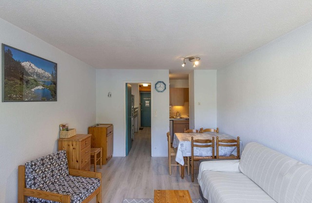 Studio cabin for 5 with balcony in La Mongie - Pets allowed