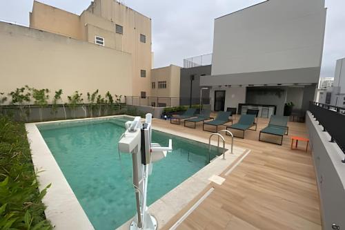 Studio Moderno Piscina Gym e Portaria 24h