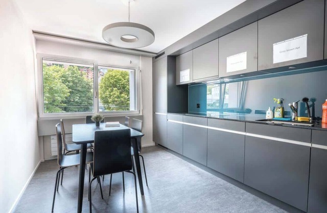 Studio noval green (4) with shower (plus kitchen for shared use)