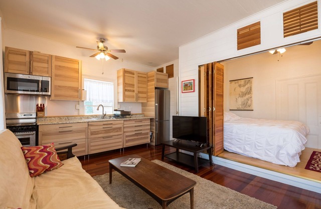 Studio overlooking historic Key West waterfront.