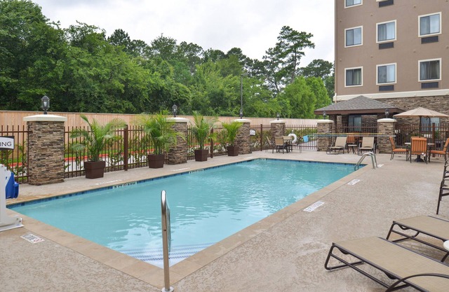 Studio Suite in Tomball | Shared Outdoor Pool + 24h Fitness Center
