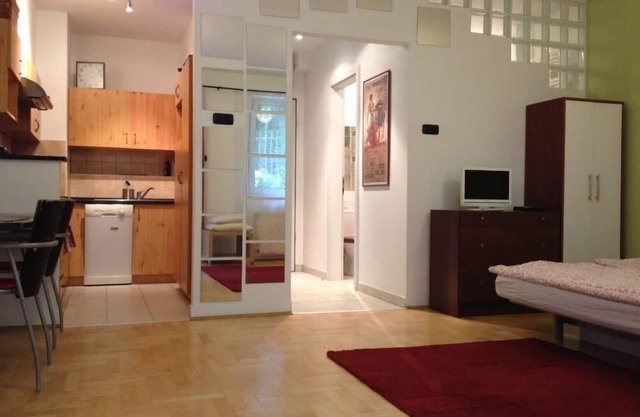 Studio, terrace, WIFI. Public garage in the same street. In Downtown.