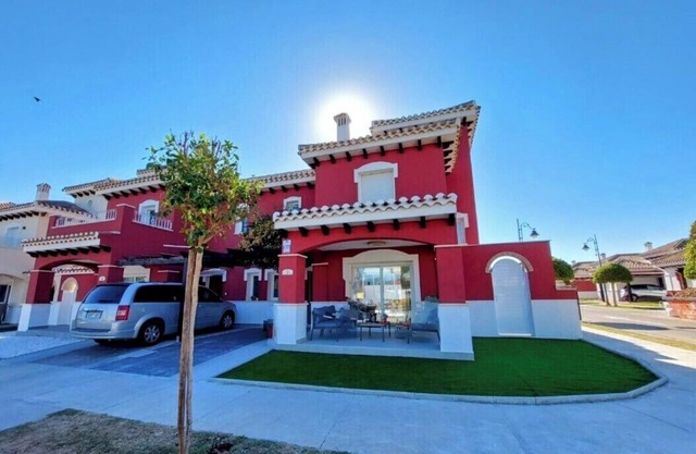 Stunning 2-bedroom Villa in Mar Menor Golf Resort with heated, salt water pool.