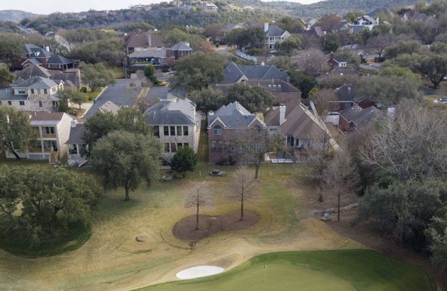 Stunning views of 17th hole at Austin Country Club.