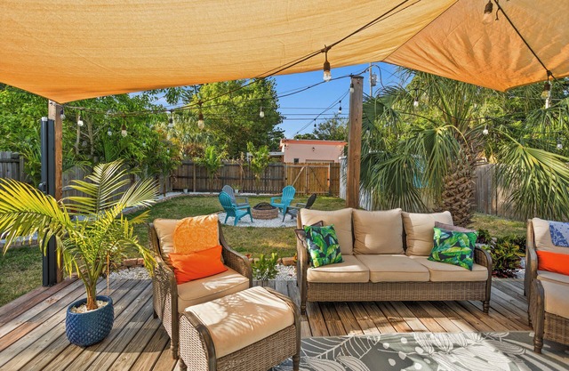 Stylish 3BR 2BA St. Pete Escape with Patio + Firepit