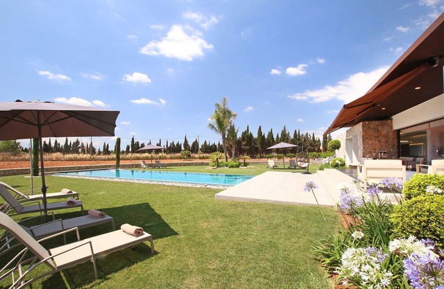 Stylish luxury finca near Muro with long pool, designer furniture and terrace