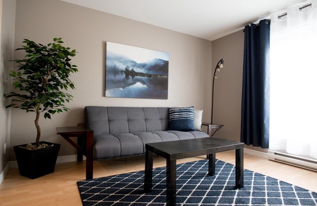 Suite with cloesed bedroom and sofa bed in the city center (Le Court-toit)