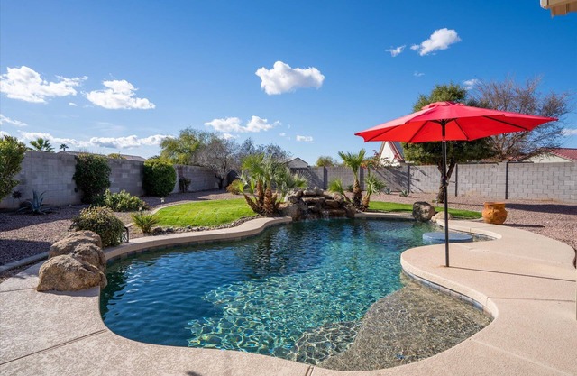 Sunny Oasis with Private Pool & Lush Backyard!