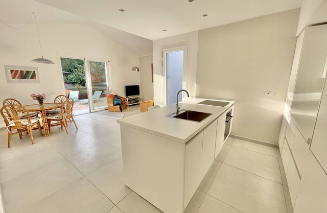 Surrounded by green 300 meters from the sea