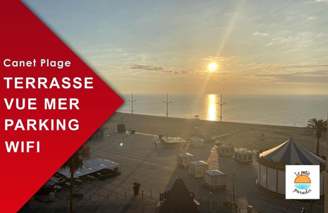 T2 vue mer Canet Plage - Le Petit Paradis