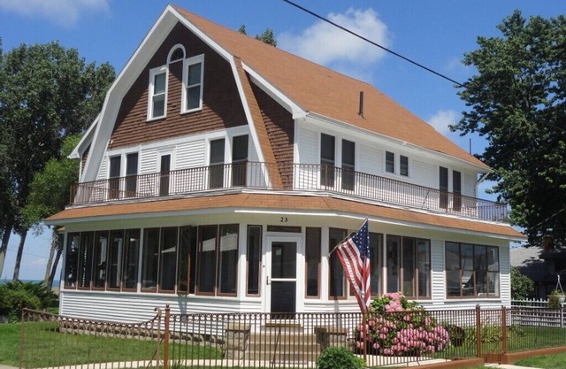 The Buster Brown Shoe House - lakefront with gazebo and wrap-around porch