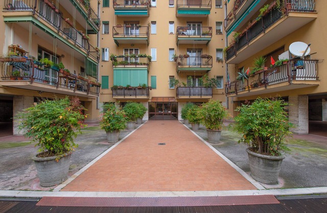 The green House near station center and stadium with balcony