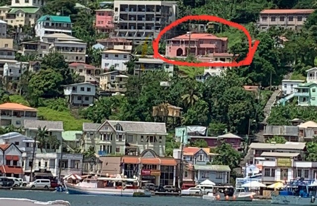 The Pink House Overlooking with the Carenage. Features 2 Person Jacuzzi Tub.