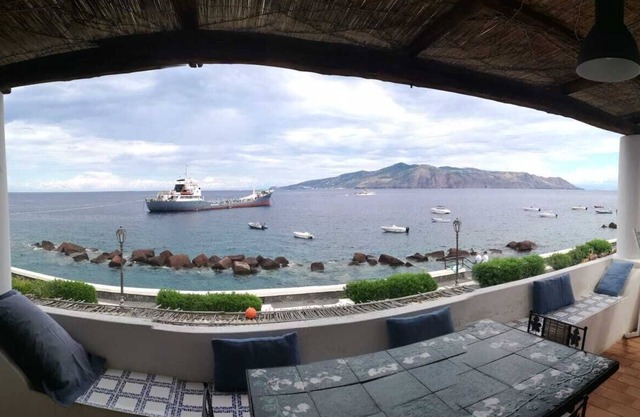 The terrace on the sea