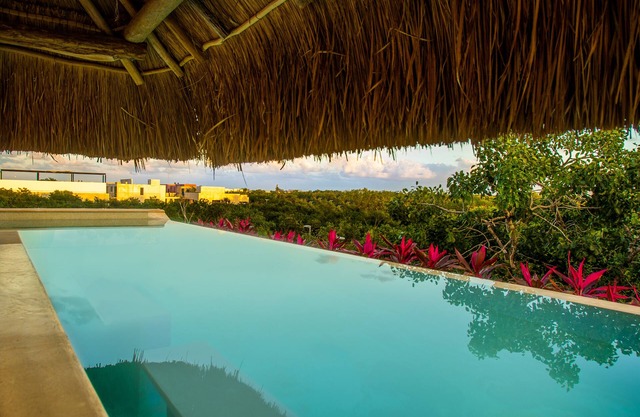 This comfortable room is a great option for a romantic escape in Tulum.