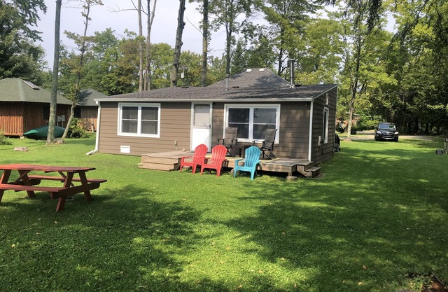 Three bedroom cabin on Lake Leelanau. Faces west with amazing sunsets.