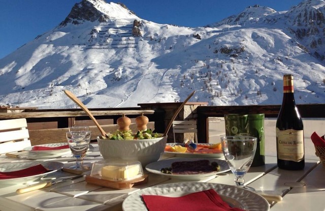 TIGNES LE LAC Charming apartment, 5 pers, Pied Pistes, South terrace, Lake view
