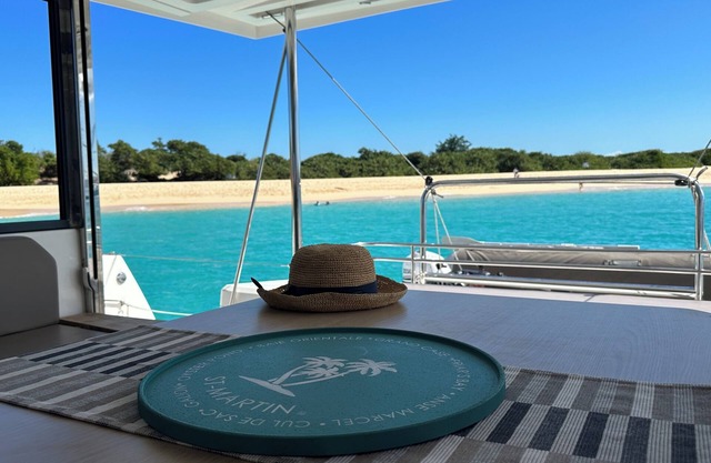 Tintamarre exclusive dinner and night at anchor