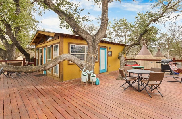 Tipis on the Guadalupe