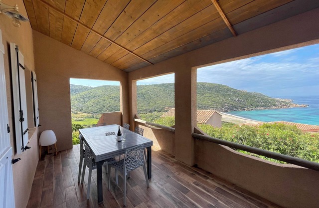Tizzano Villa with stunning sea views, just steps from the beach.