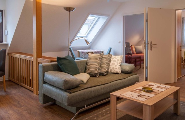 Top floor vacation apartment directly on the Dresdner Heide