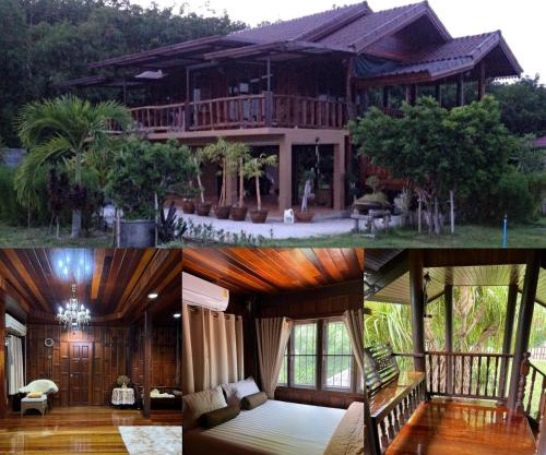 Traditional Thai house บ้านเรือนไทย ใกล้หาดระยอง