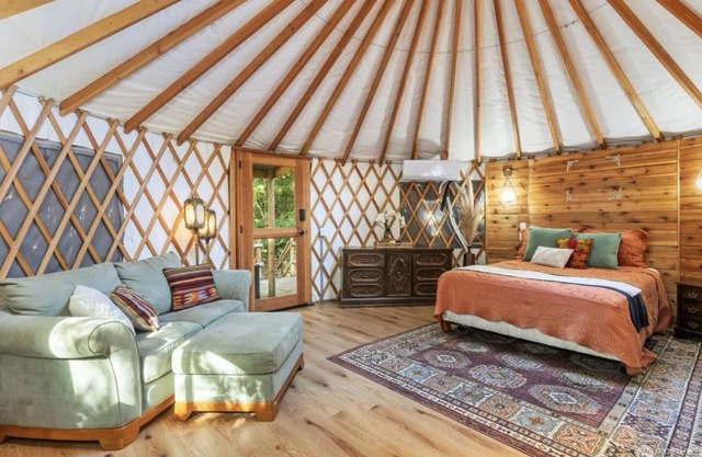 Tranquil Forest Yurt Retreat in Washington State.