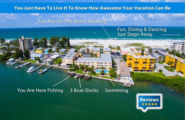 Treasure Island Beach, FL Waterfront Condo Located Steps away from the Intracoastal Waterway