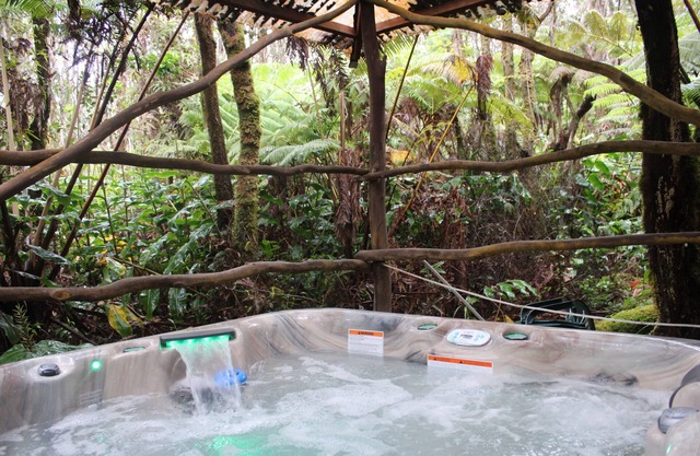 Tree House in Volcano Rainforest with a Hot Tub